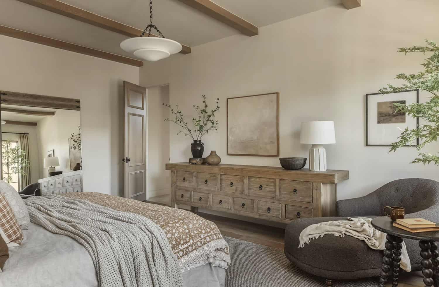 rustic modern style bedroom