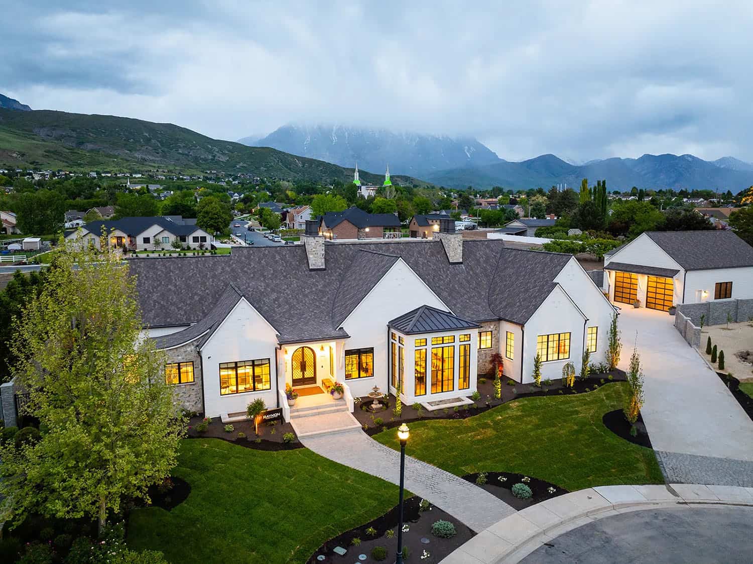 european style home exterior