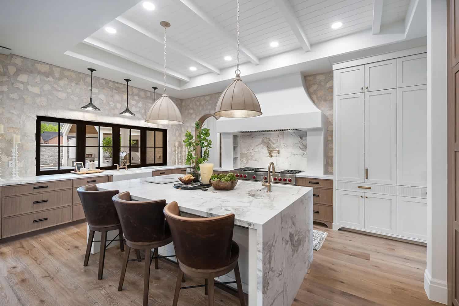 Modern kitchen with a large island