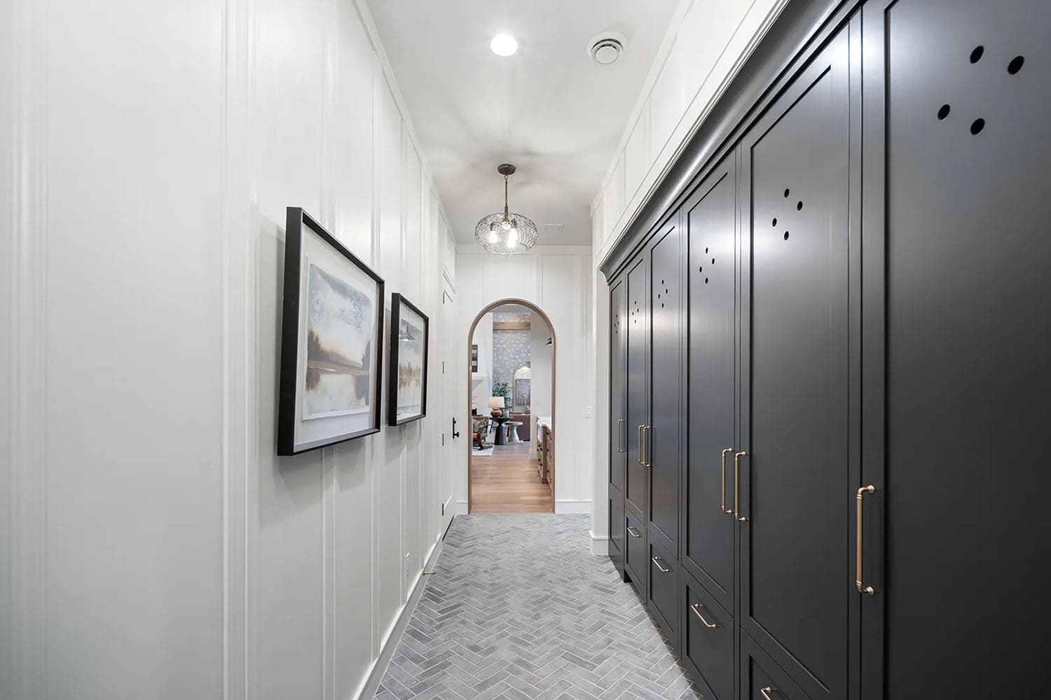 modern lhallway