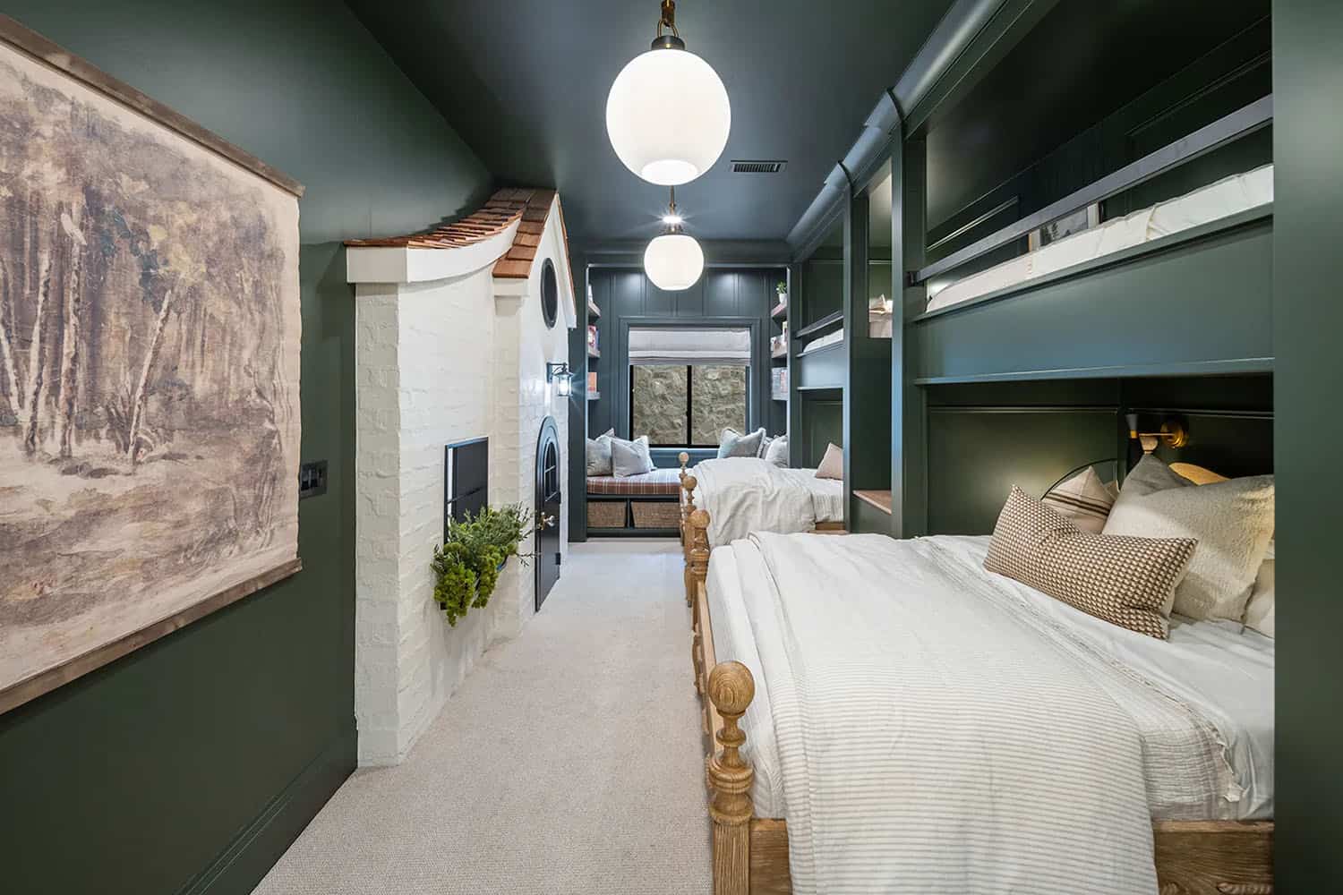 modern kids bunk bedroom 