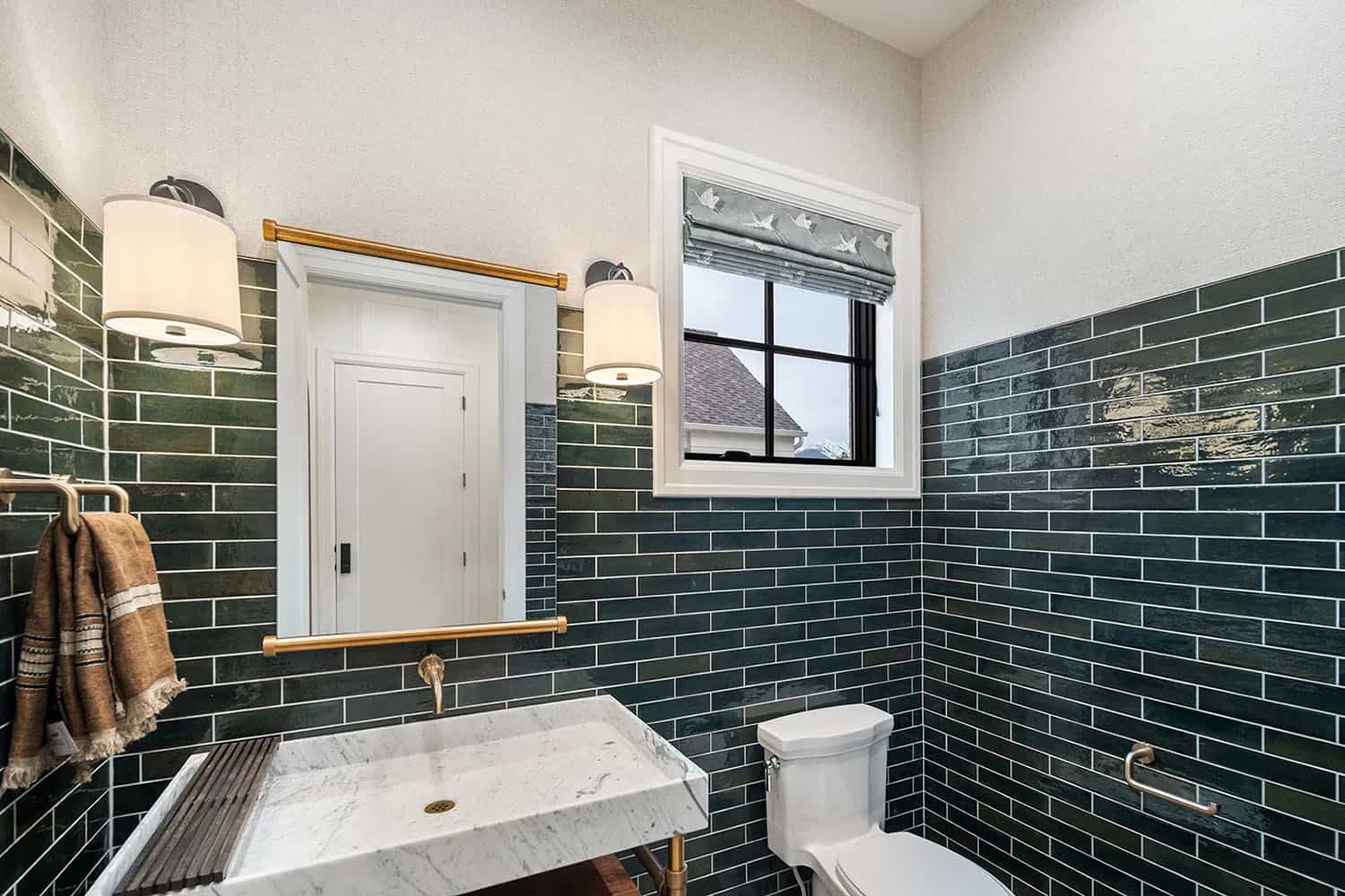 modern powder room
