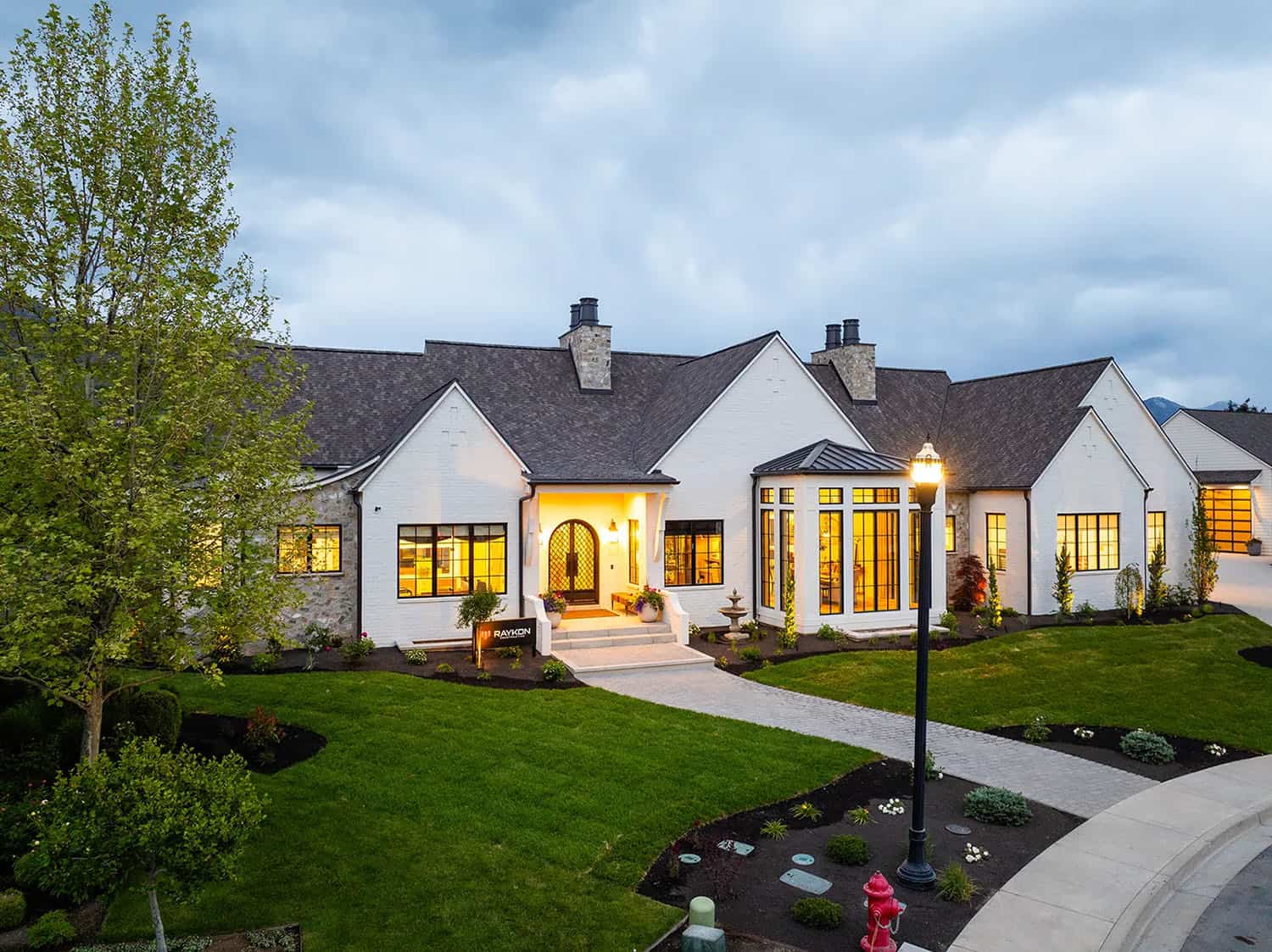 european style home exterior
