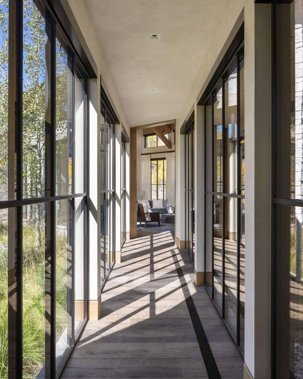 contemporary hallway