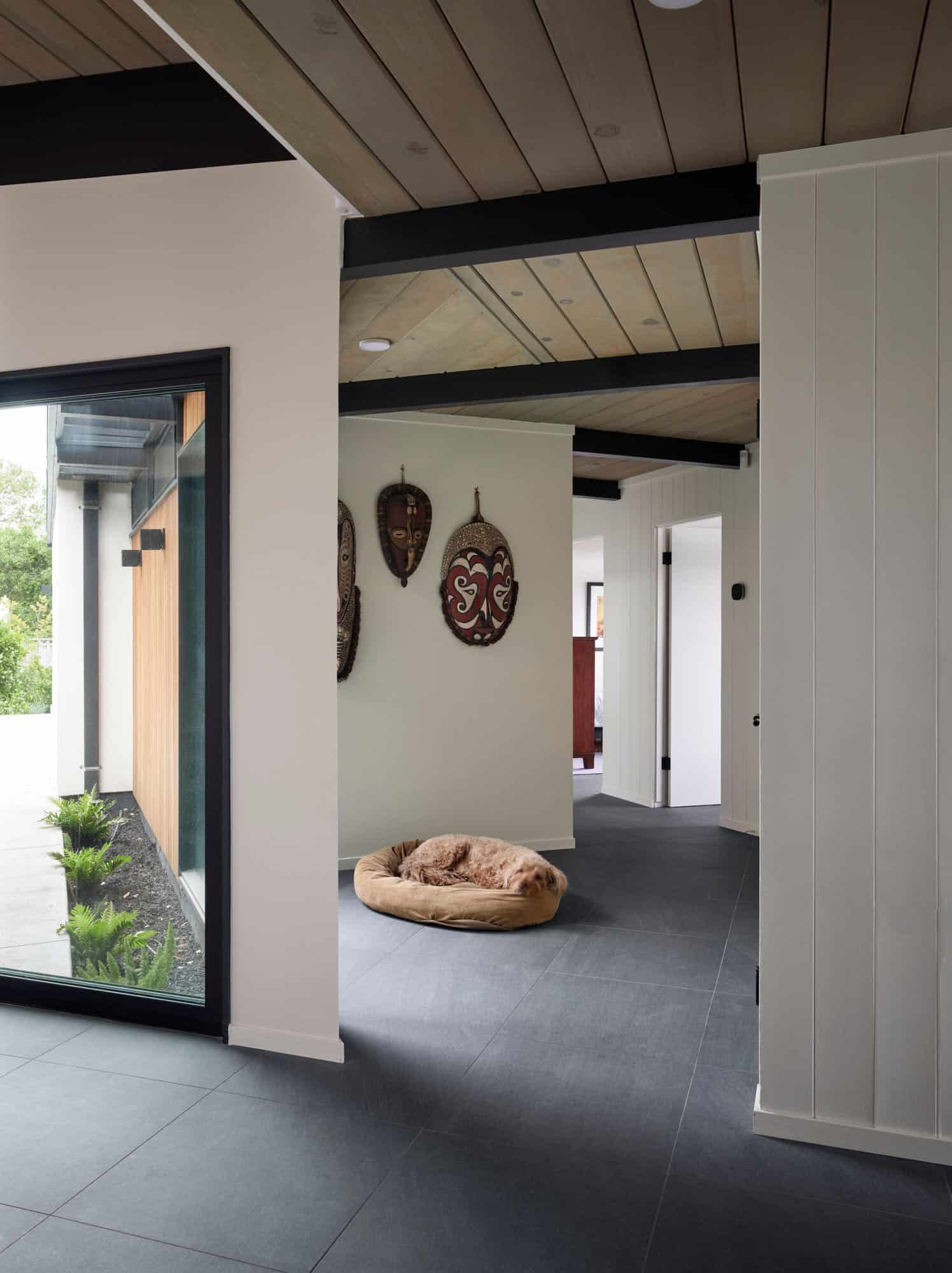 midcentury modern hallway