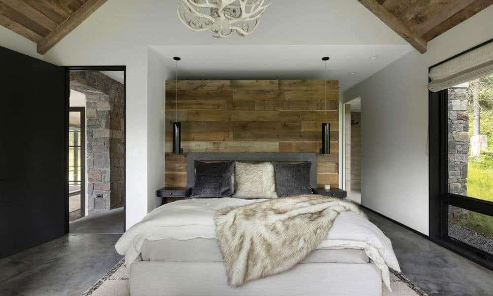 Modern rustic bedroom