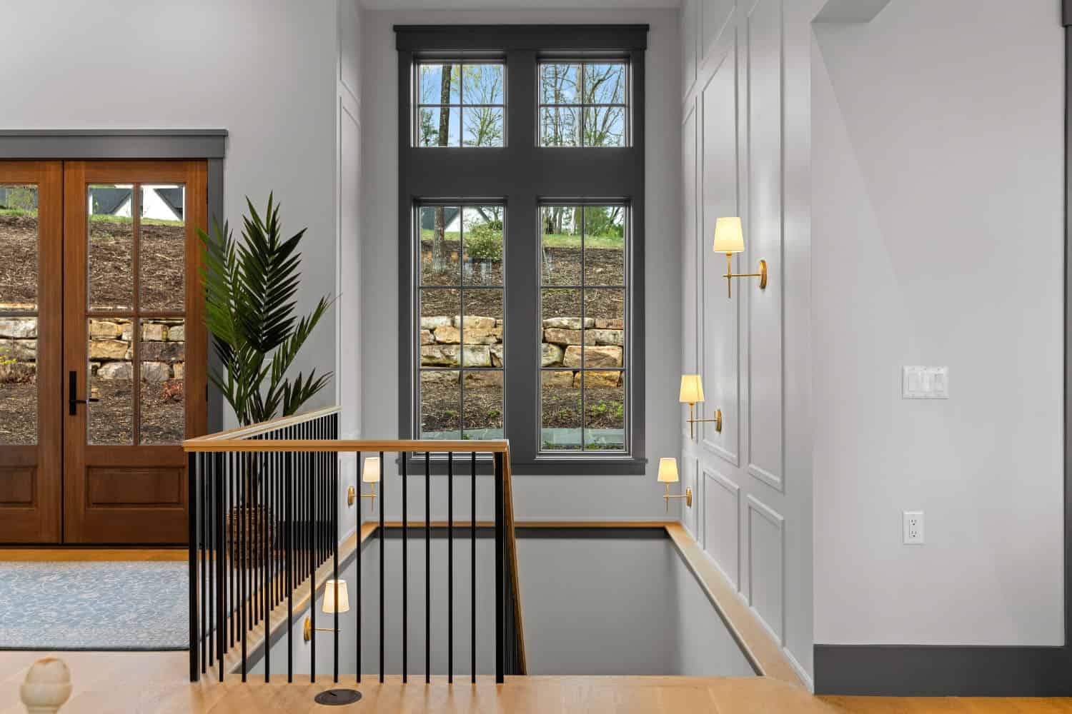 Modern cottage style staircase 