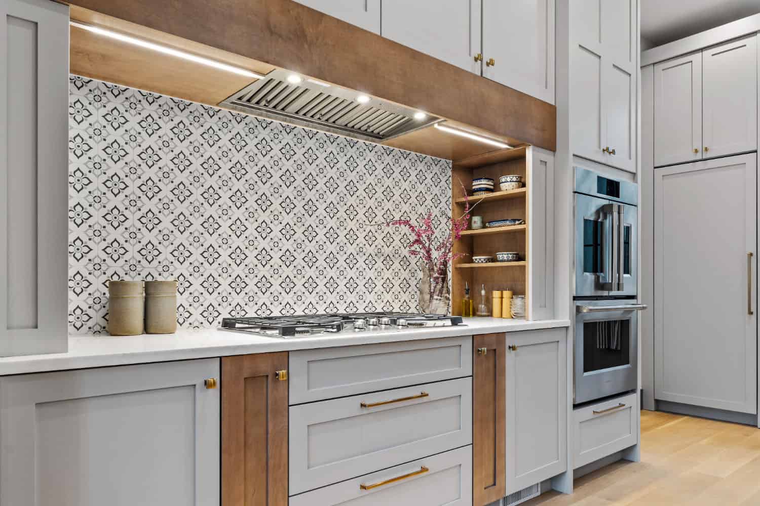 modern kitchen range wall