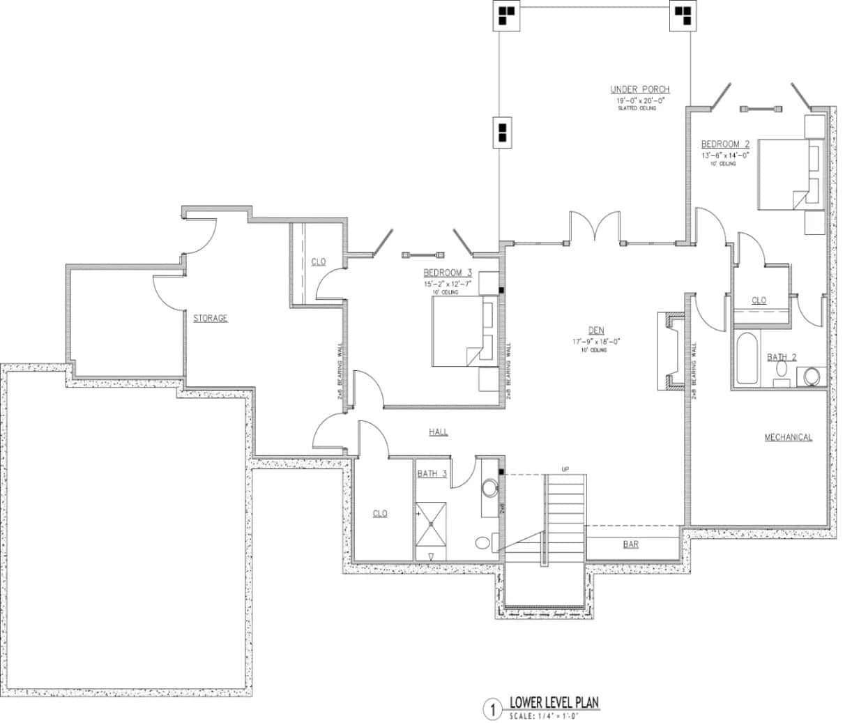 modern cottage style home floor plan