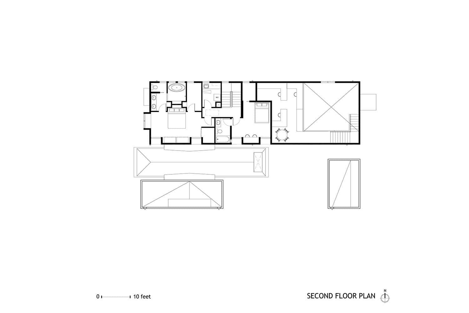 modern home second floor plan