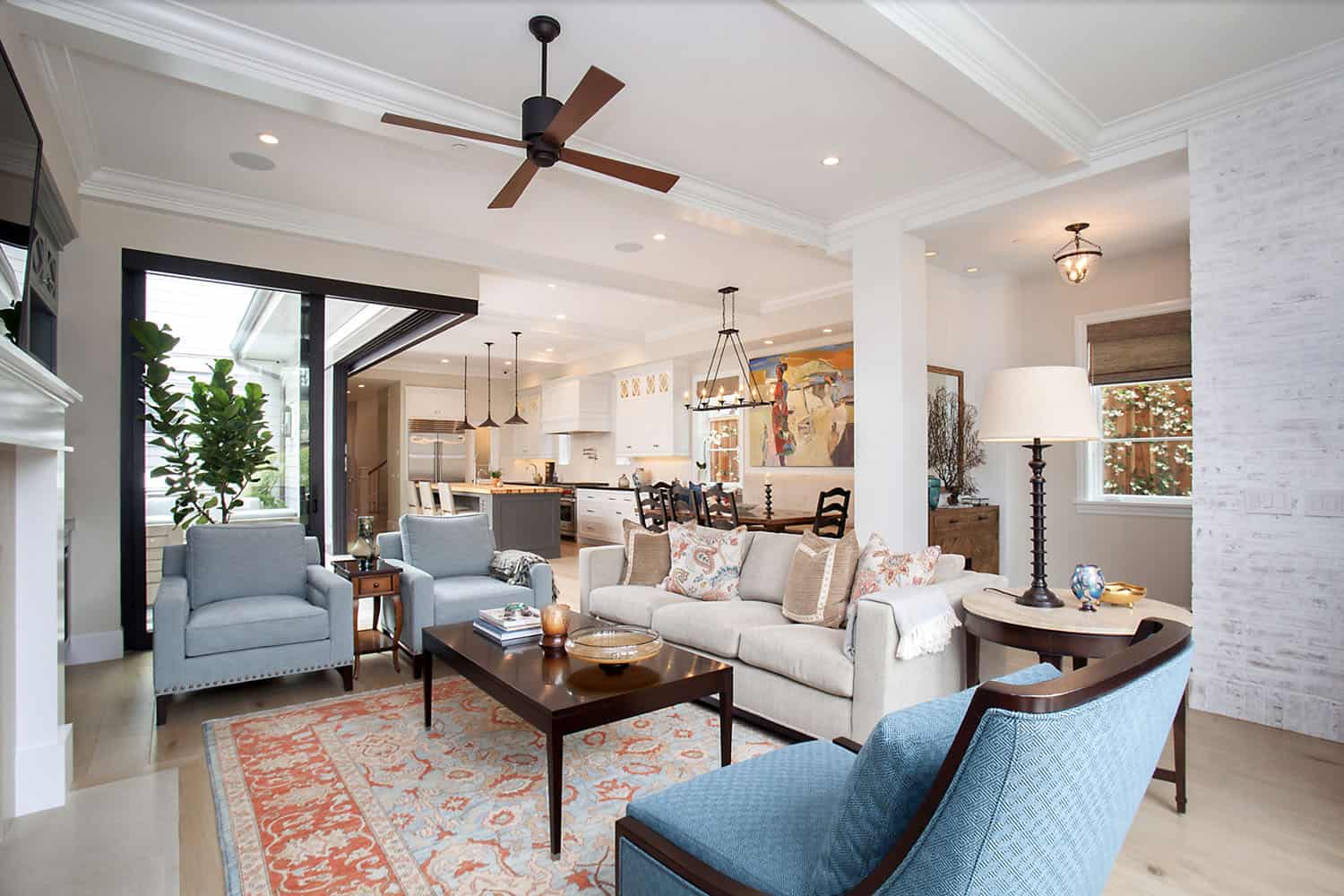 modern farmhouse style living room