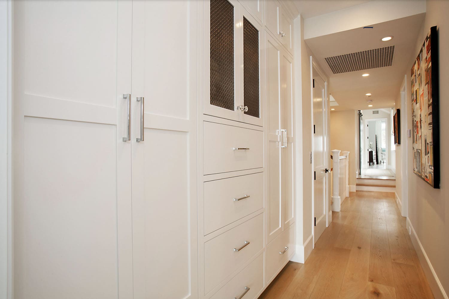 transitional style closet