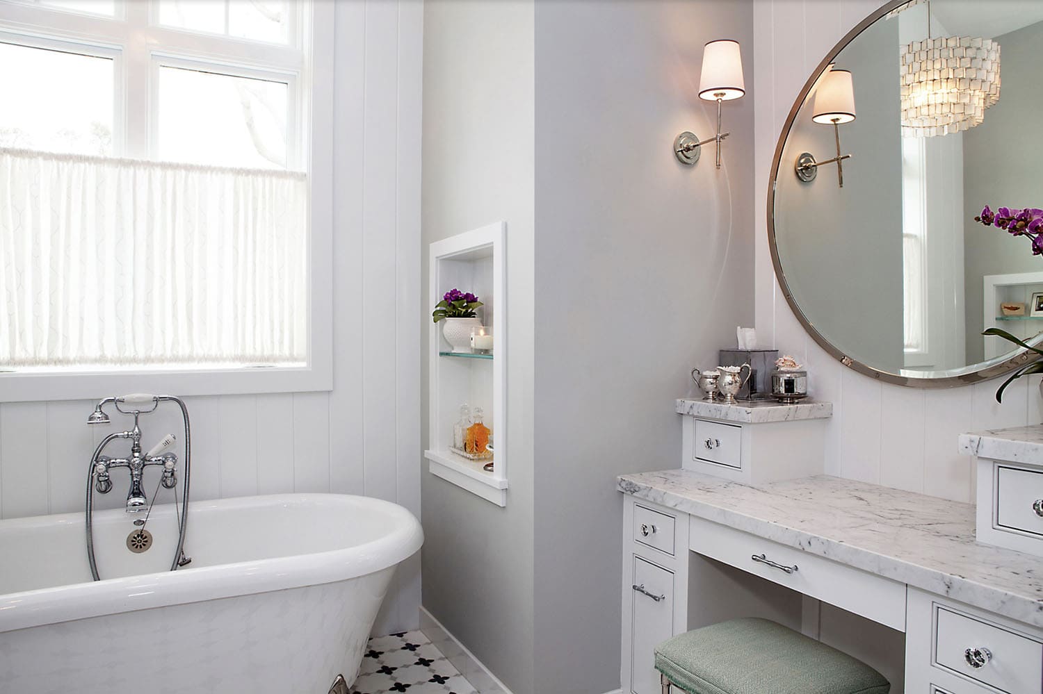 transitional style bathroom