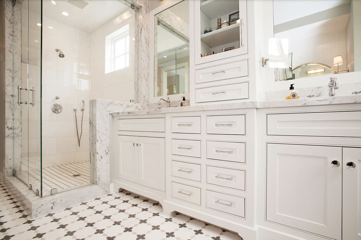 transitional style bathroom vanity