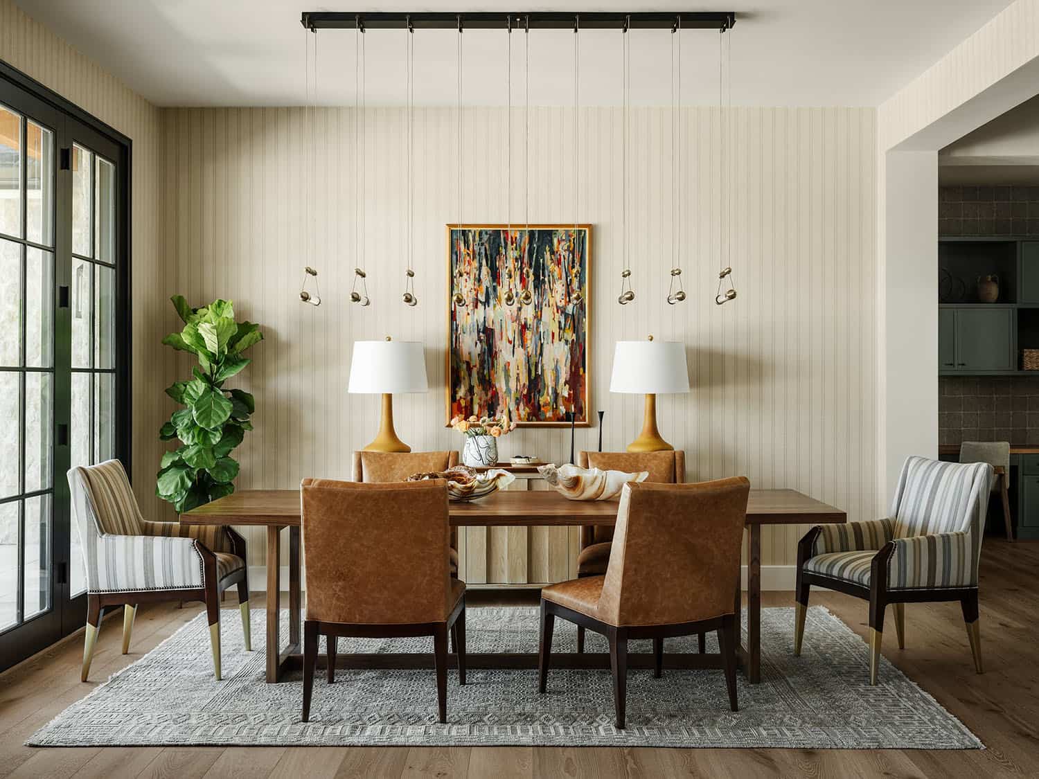 modern farmhouse style dining room