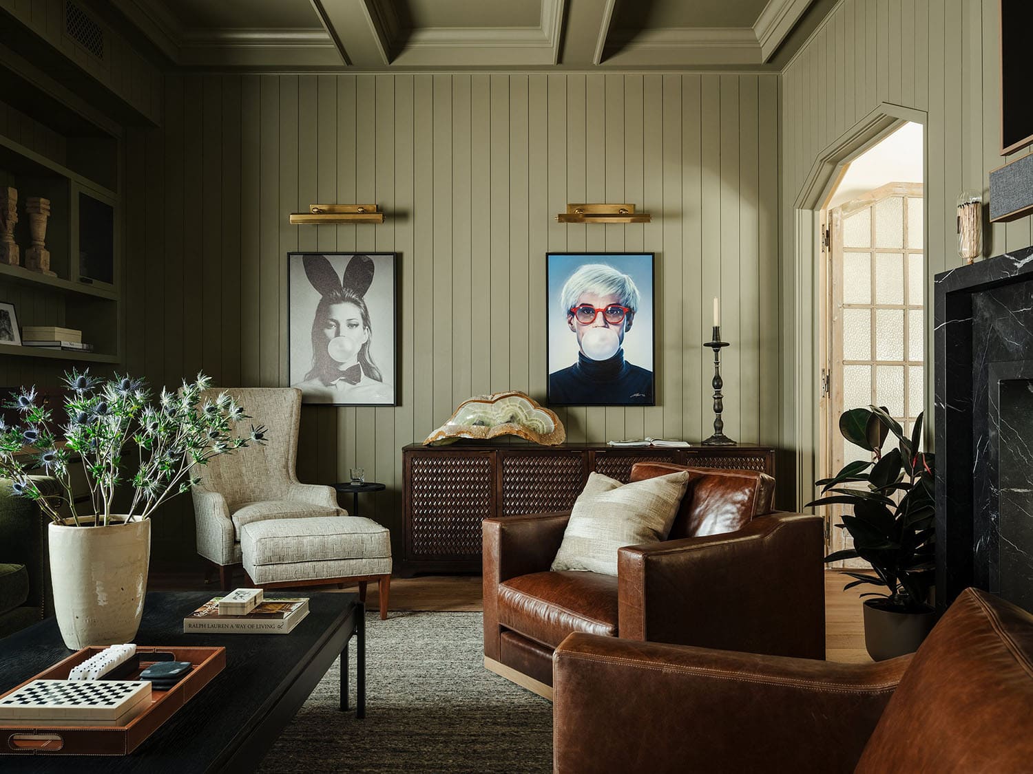 modern farmhouse style family room