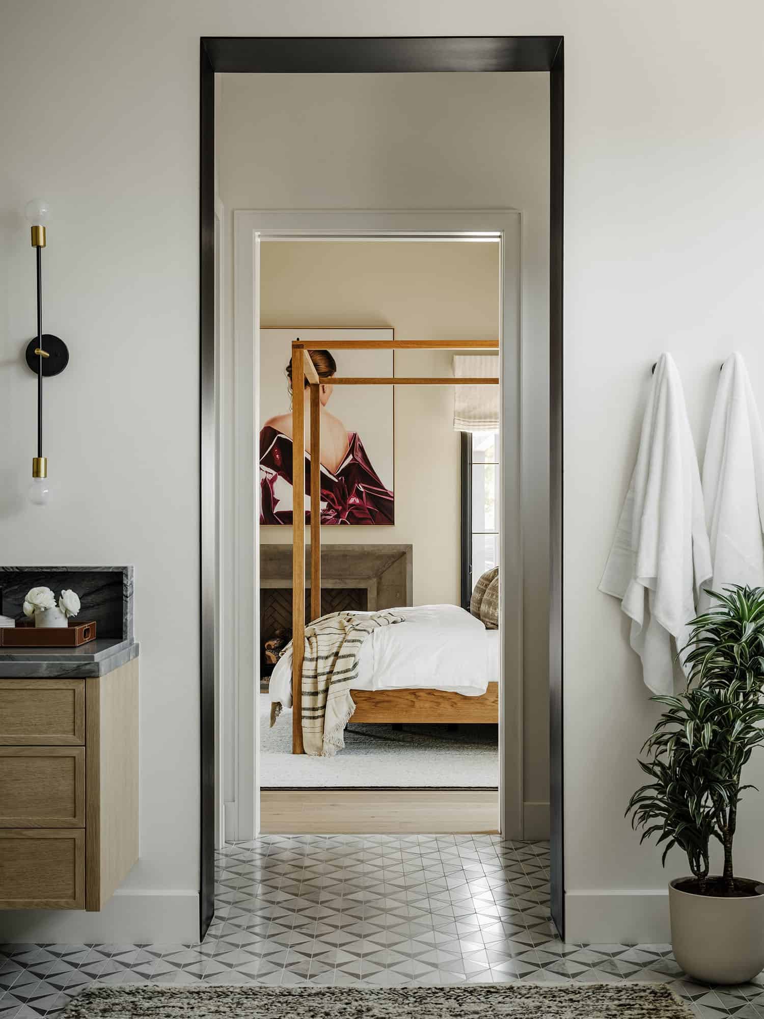 modern farmhouse style bedroom