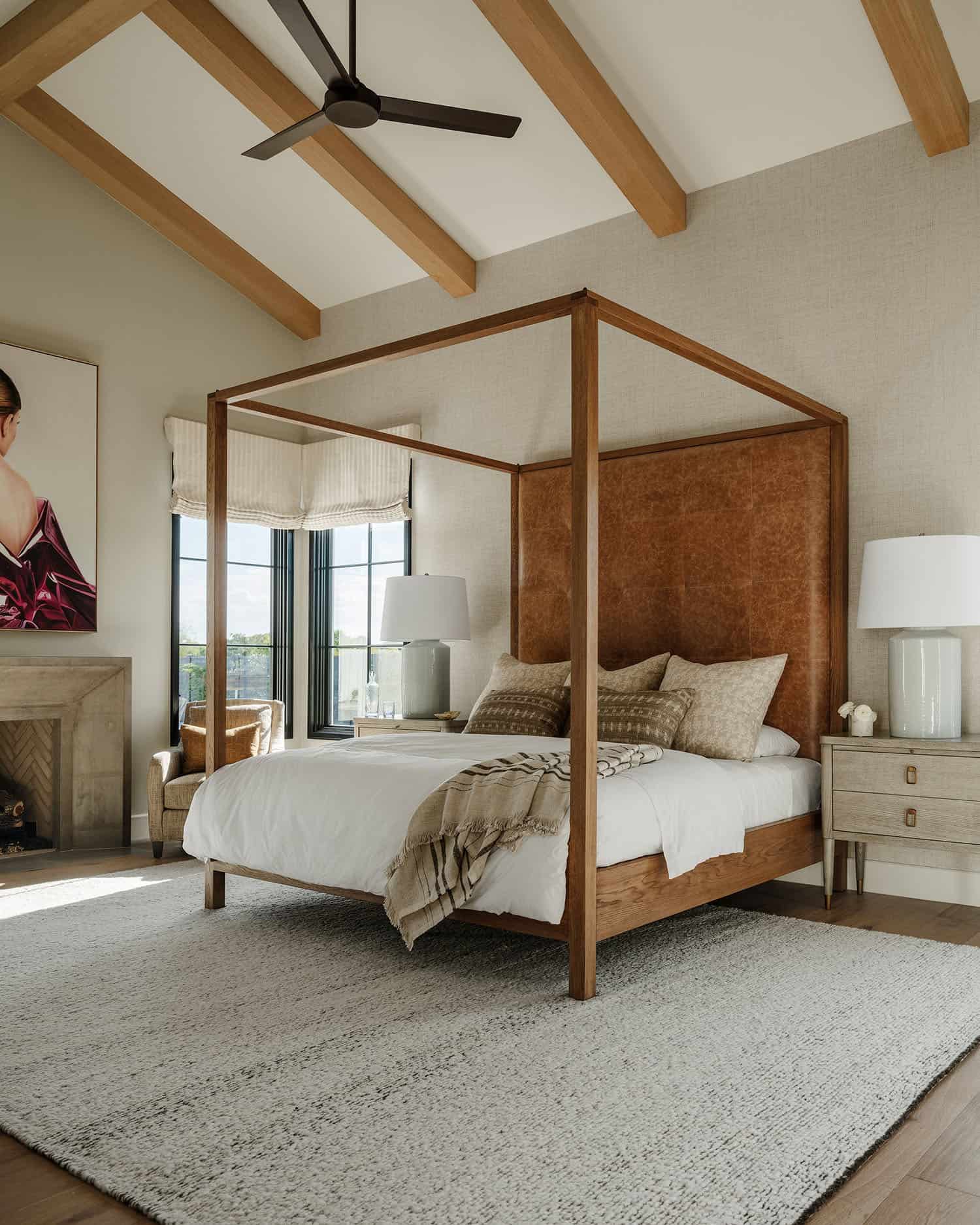 modern farmhouse style bedroom
