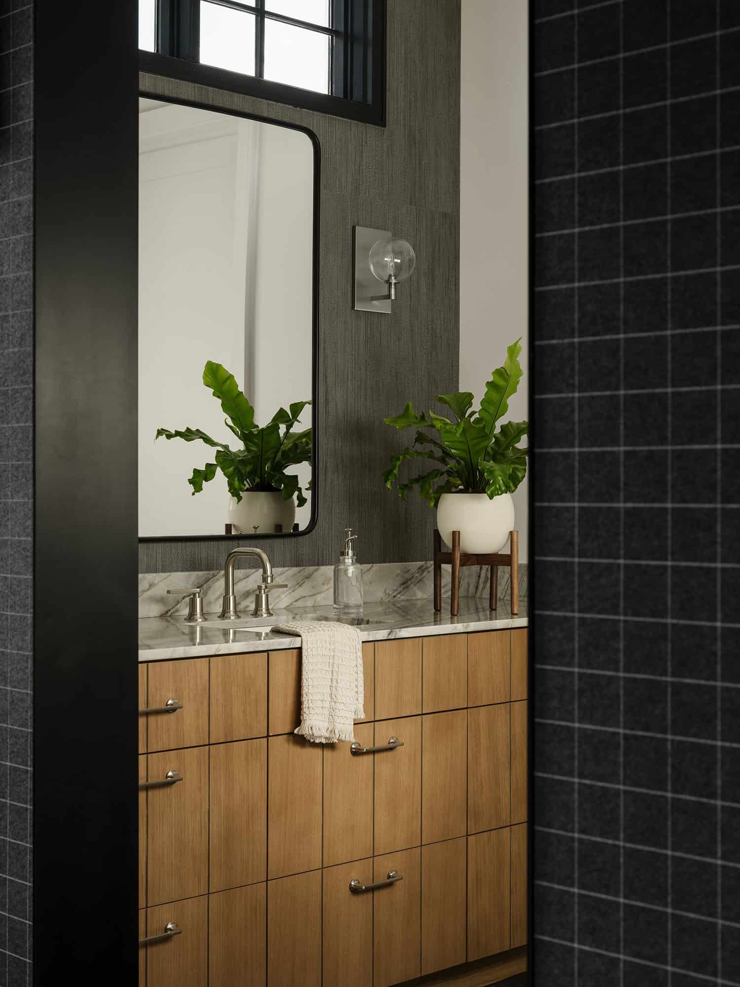 modern farmhouse style bathroom vanity