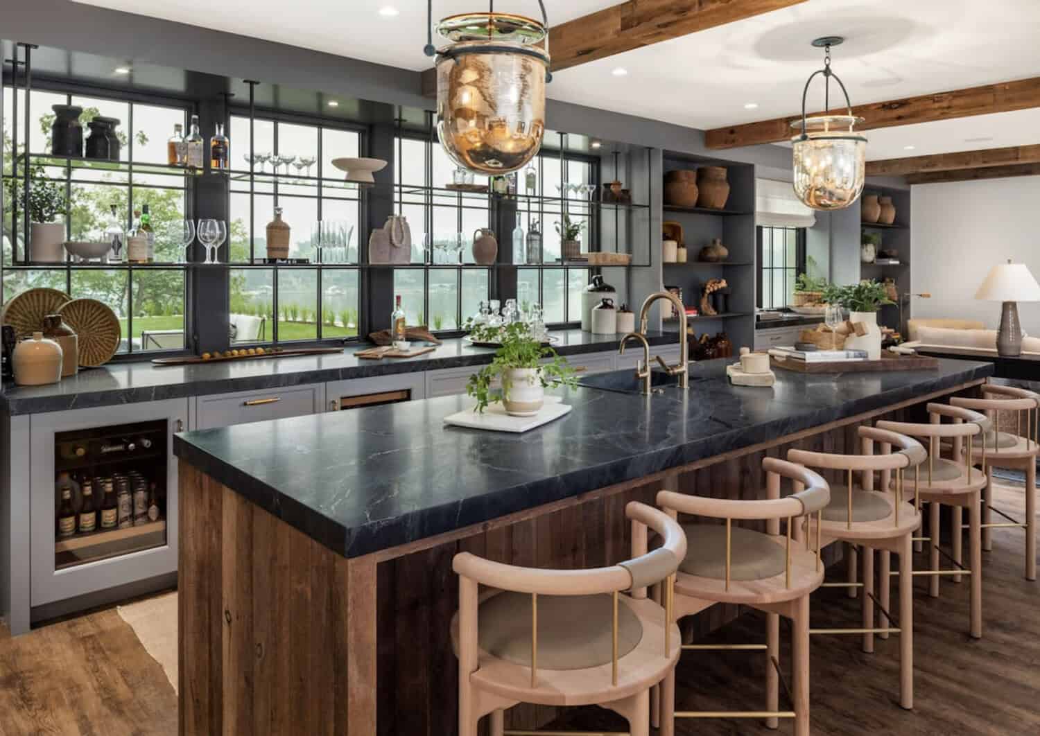 modern home bar