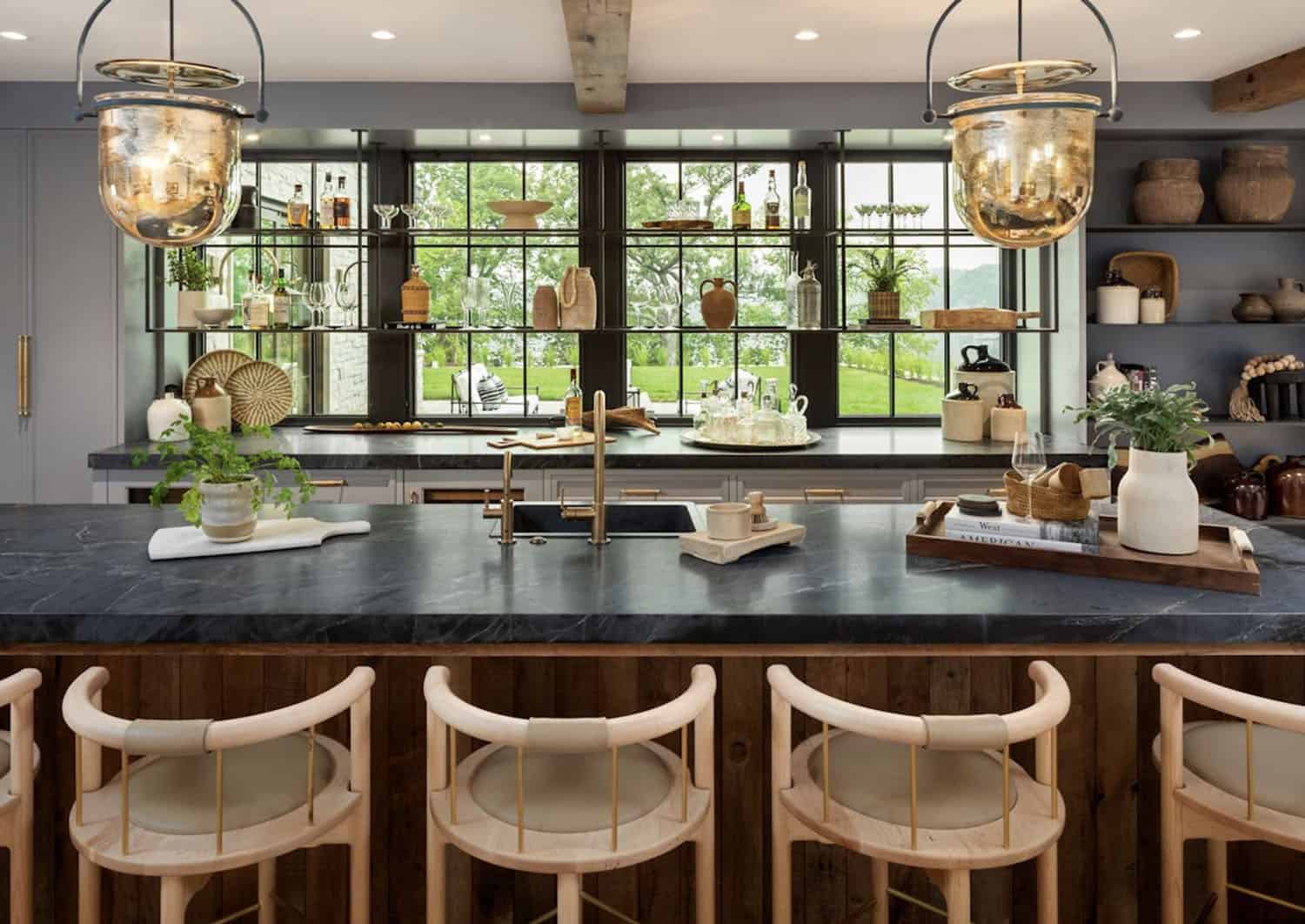 modern home bar