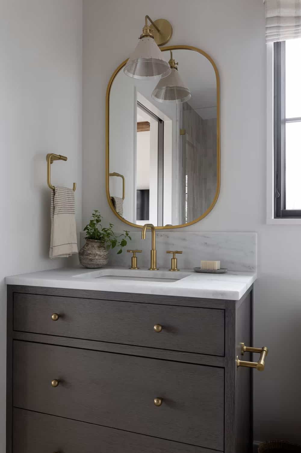 modern powder room