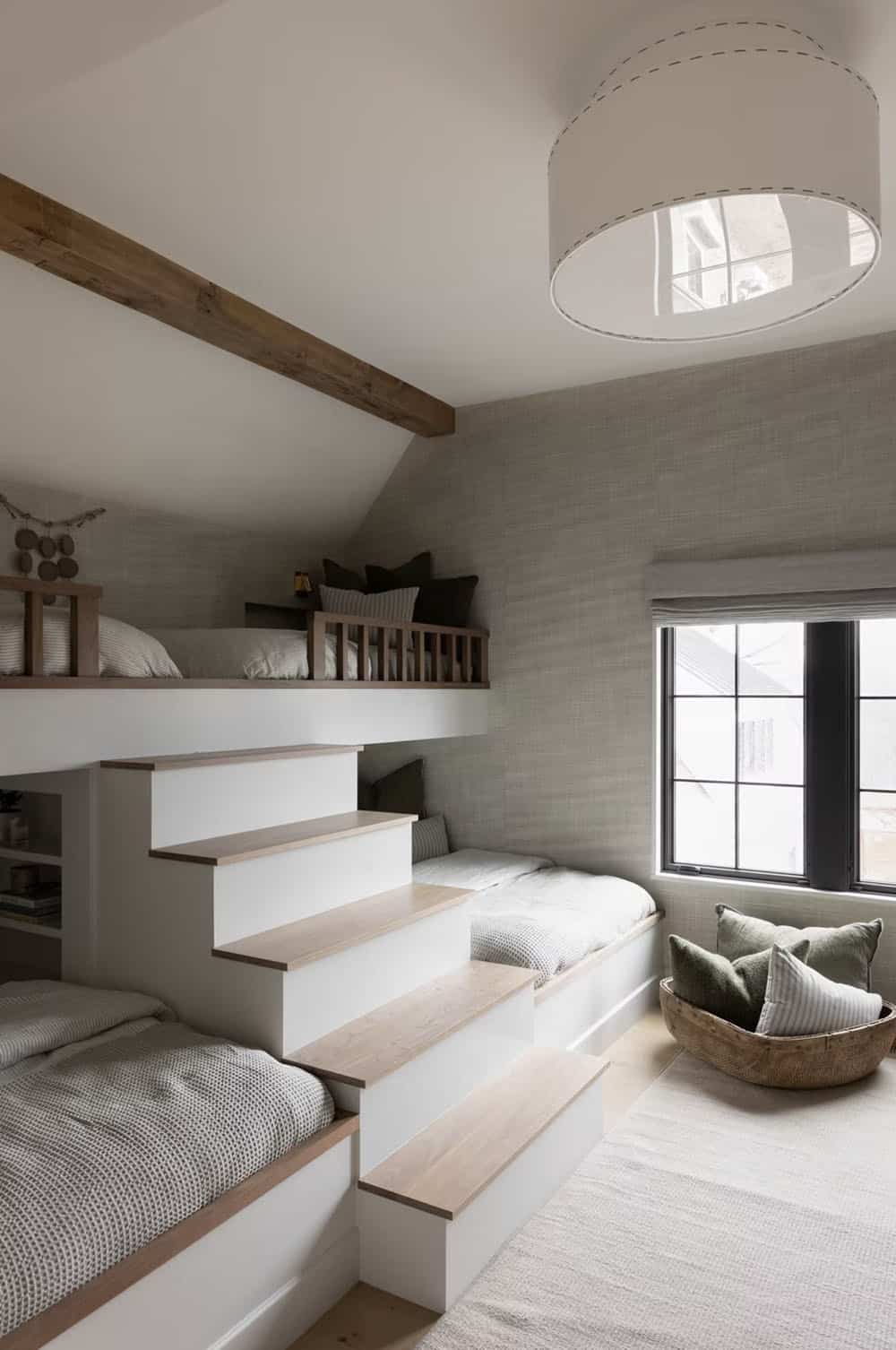 modern bunk bedroom