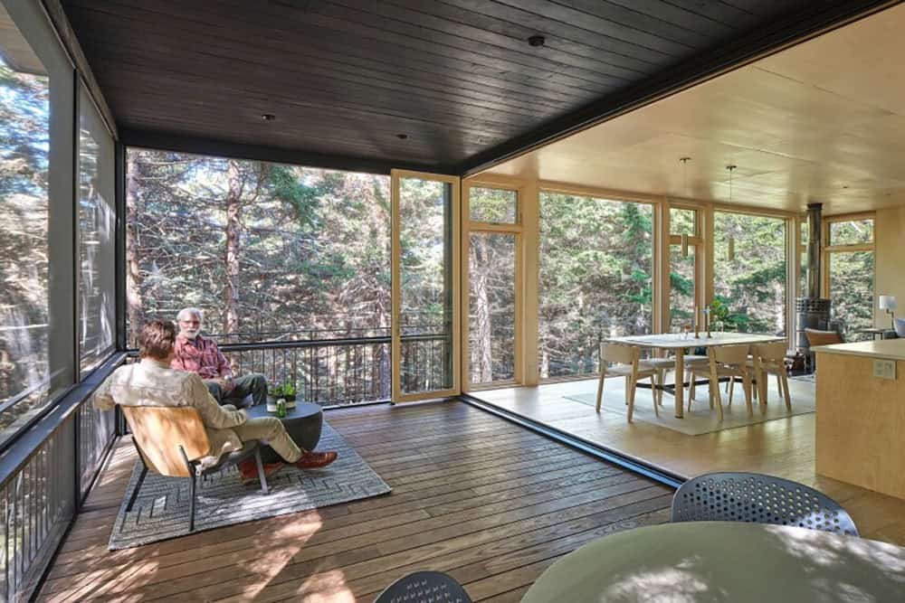 modern mountain cabin c