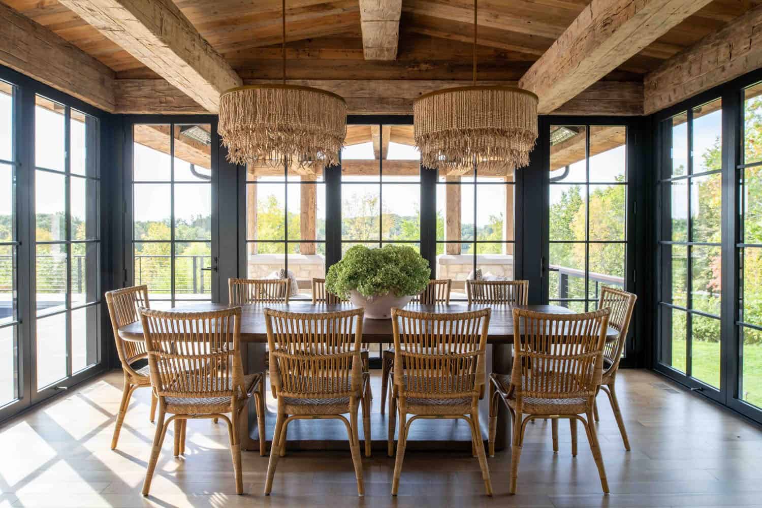 modern modern dining room