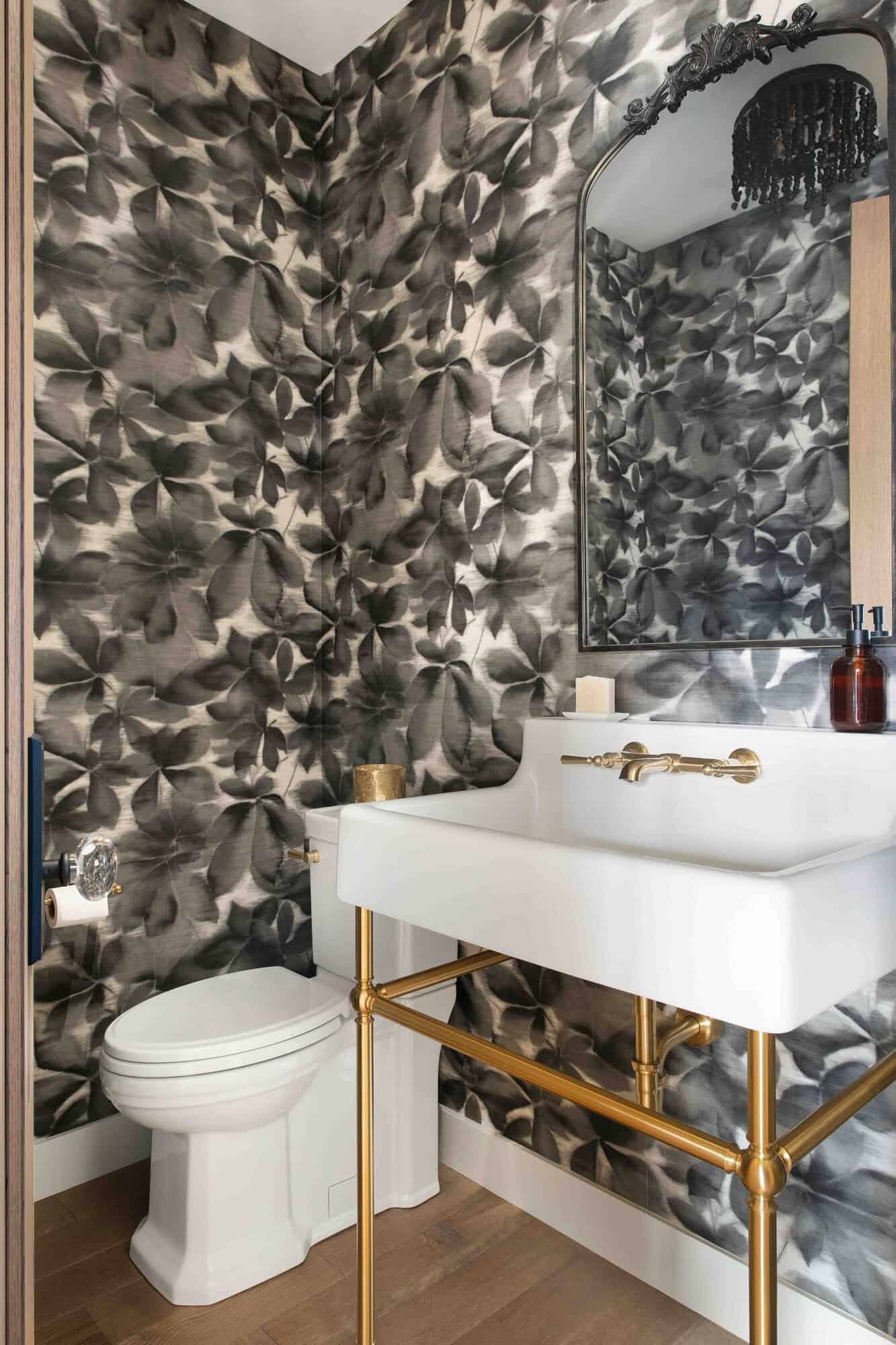 modern modern powder room