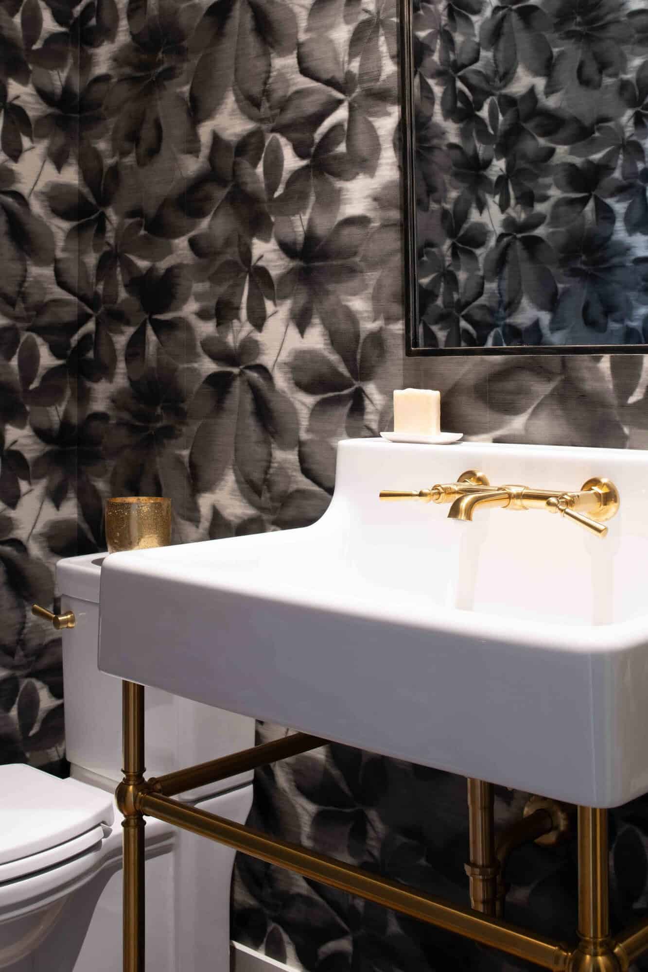 modern modern powder room