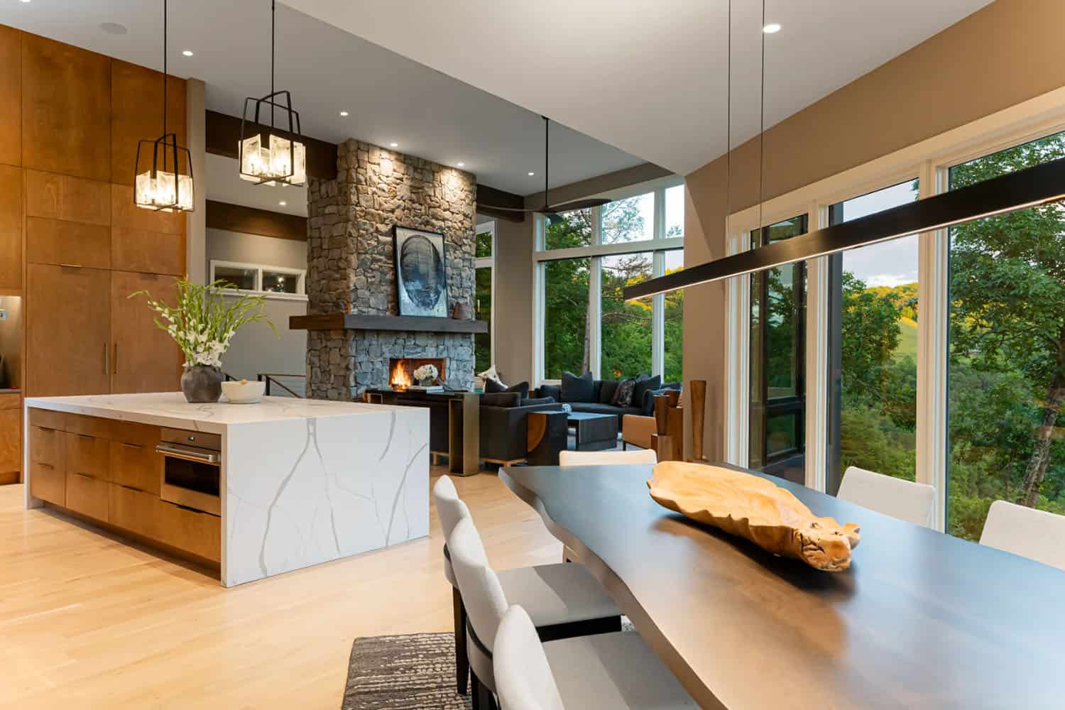 modern great room