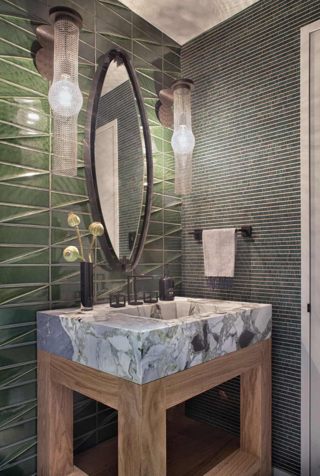 modern powder room