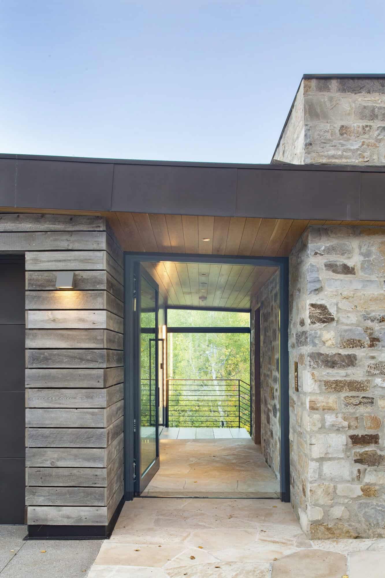 mountain house exterior entry