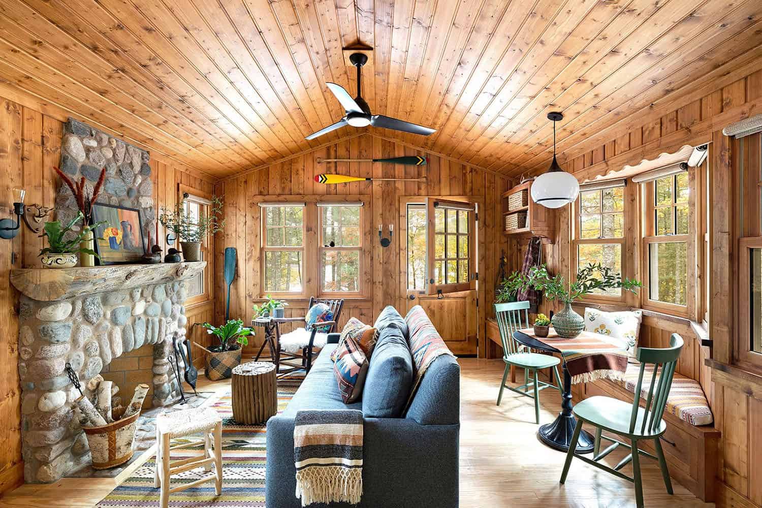 modern rustic living room