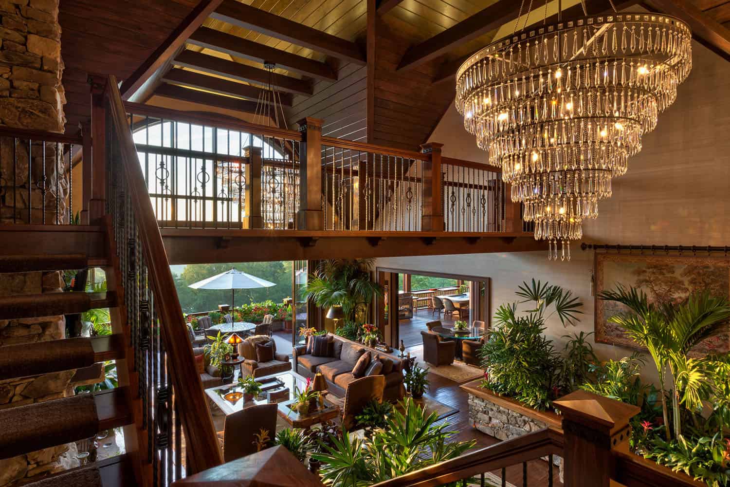 modern rustic living room