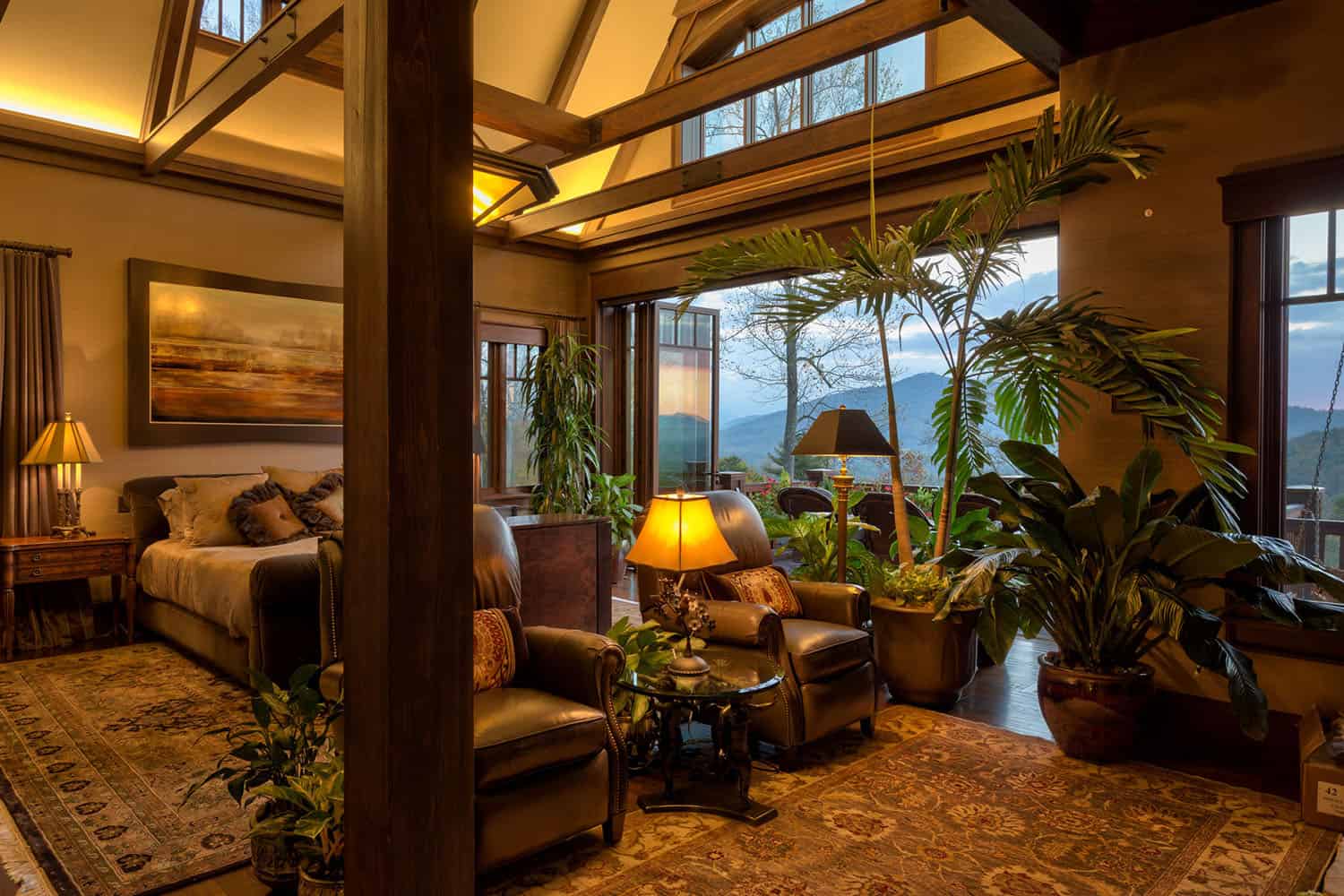 modern rustic living room
