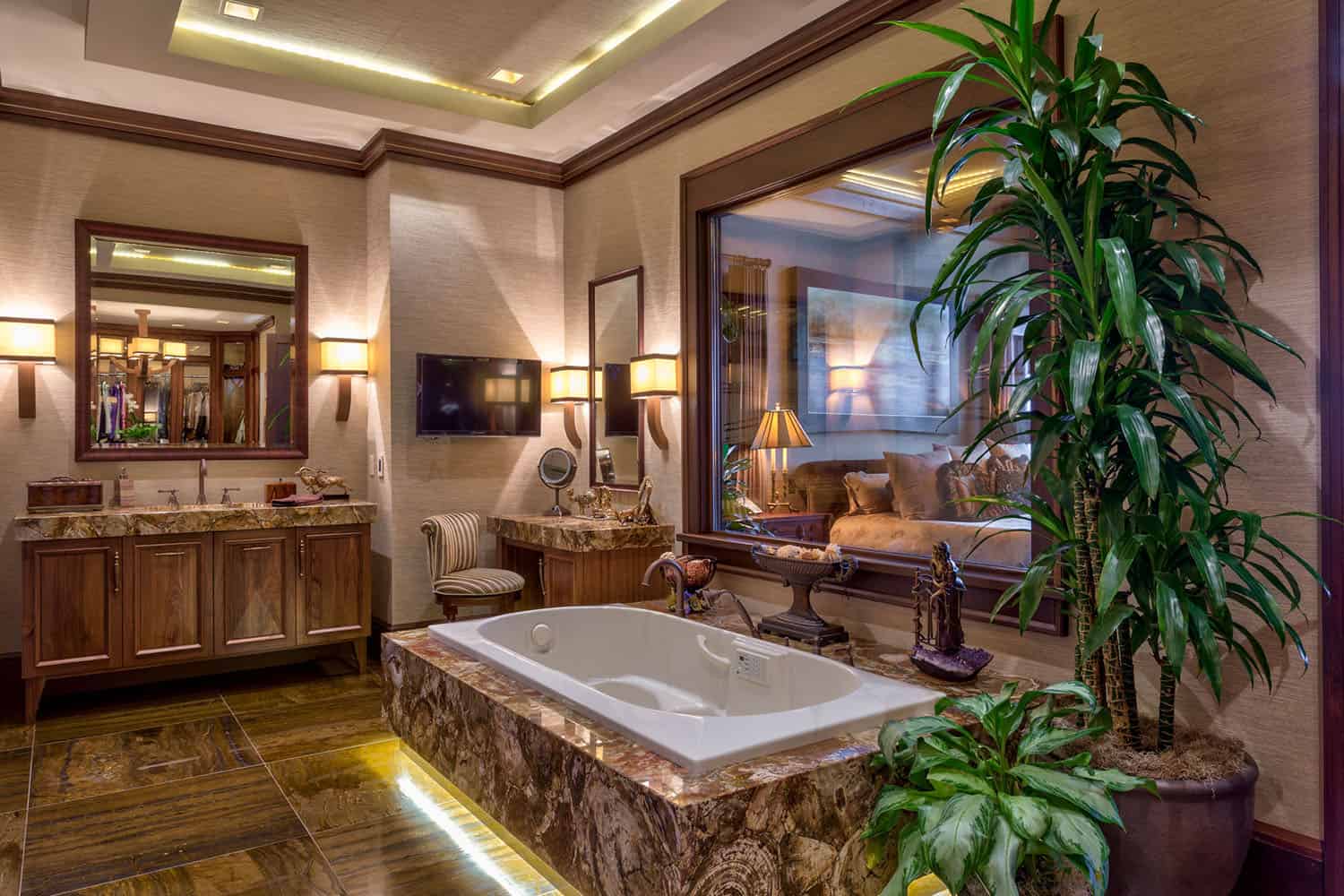 modern rustic bathroom