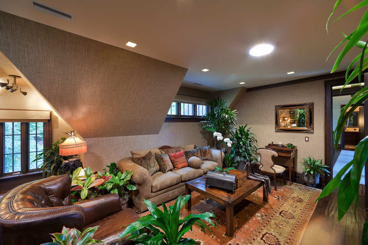 modern rustic family room