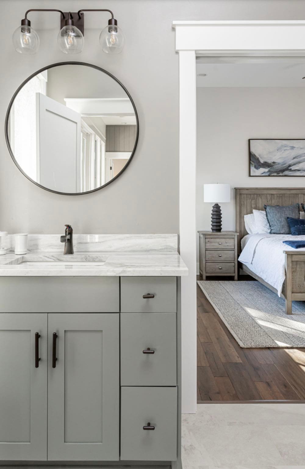 modern rustic bathroom