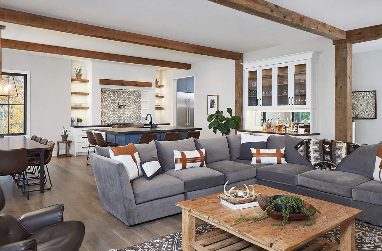 mountain style living room