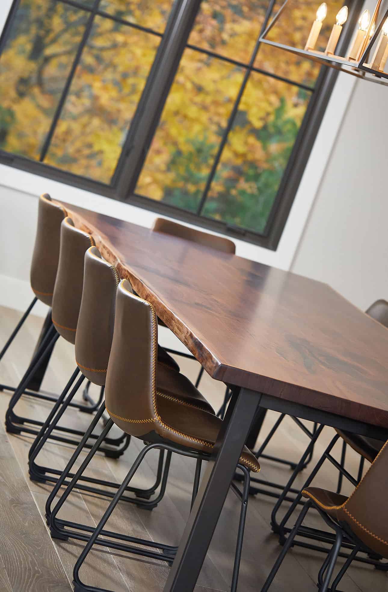 mountain style dining room