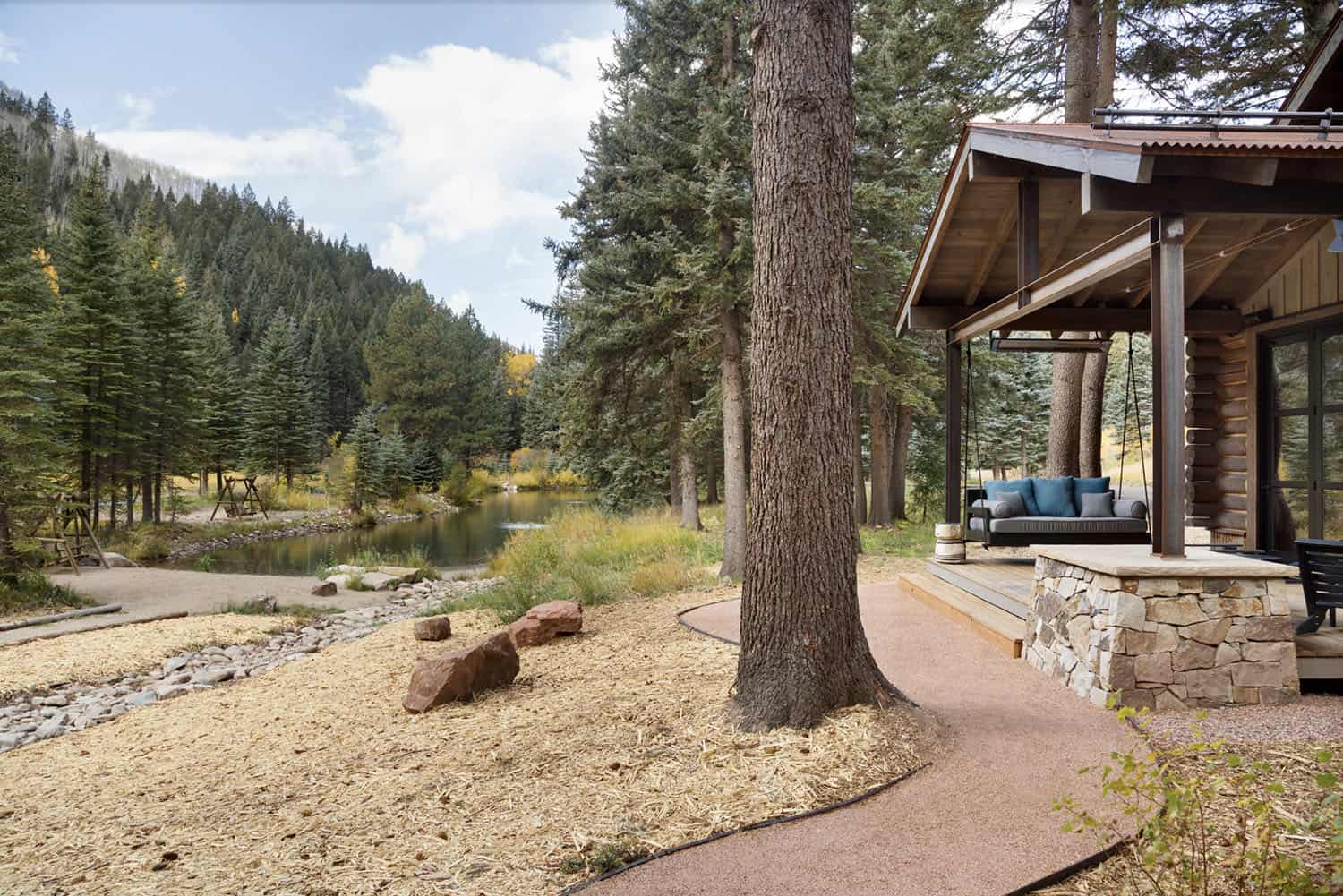 Rustic Cabin Landscape
