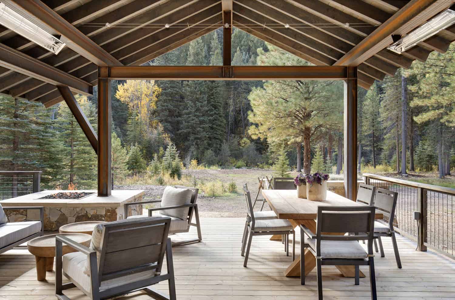 Rustic Covered Deck