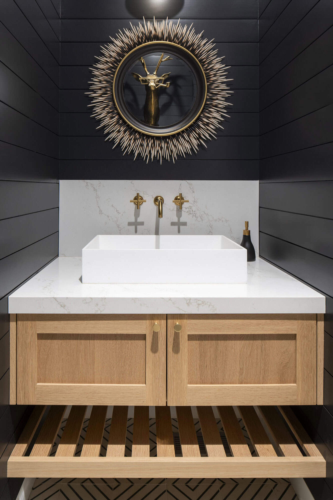 modern powder room