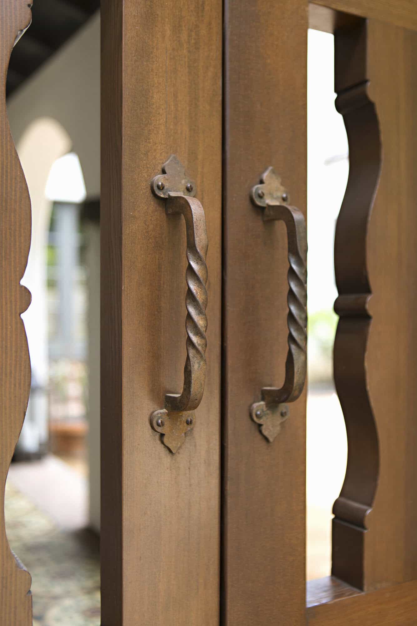 spanish colonial revival home exterior door detail