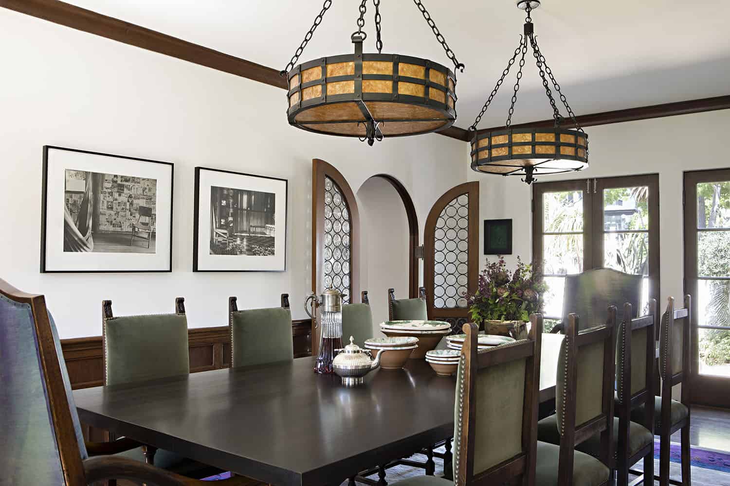 spanish colonial revival dining room