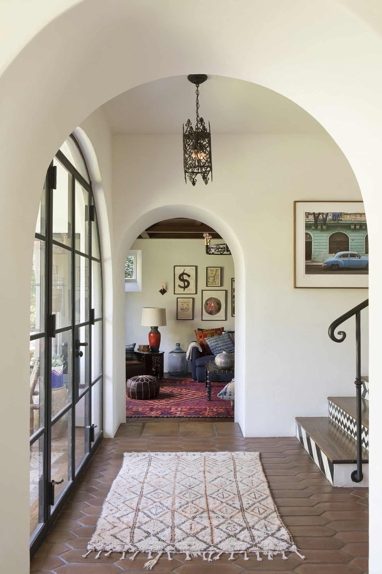 spanish colonial revival home entry