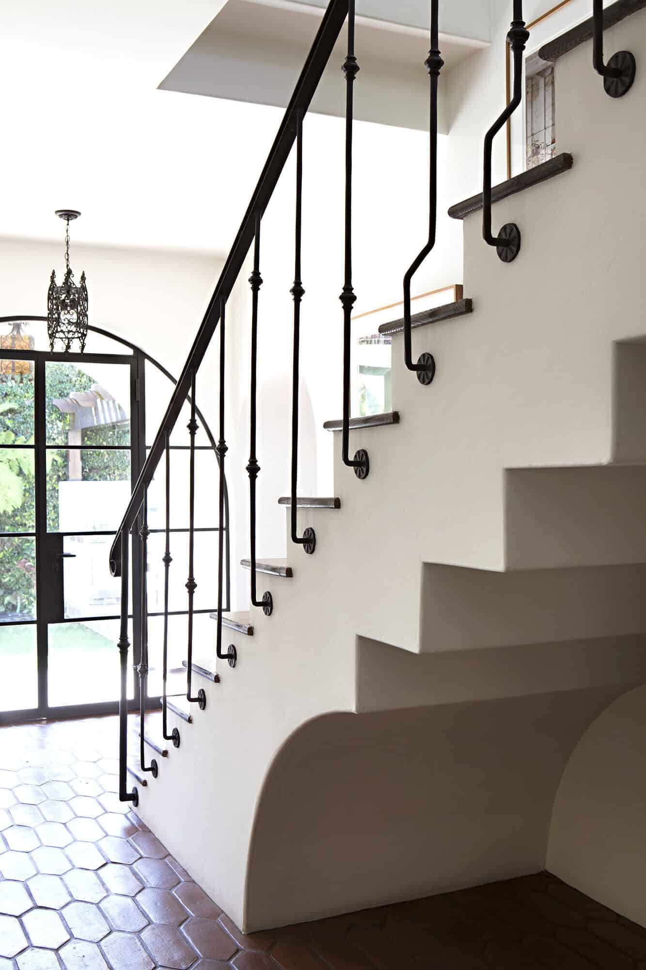 spanish colonial revival staircase