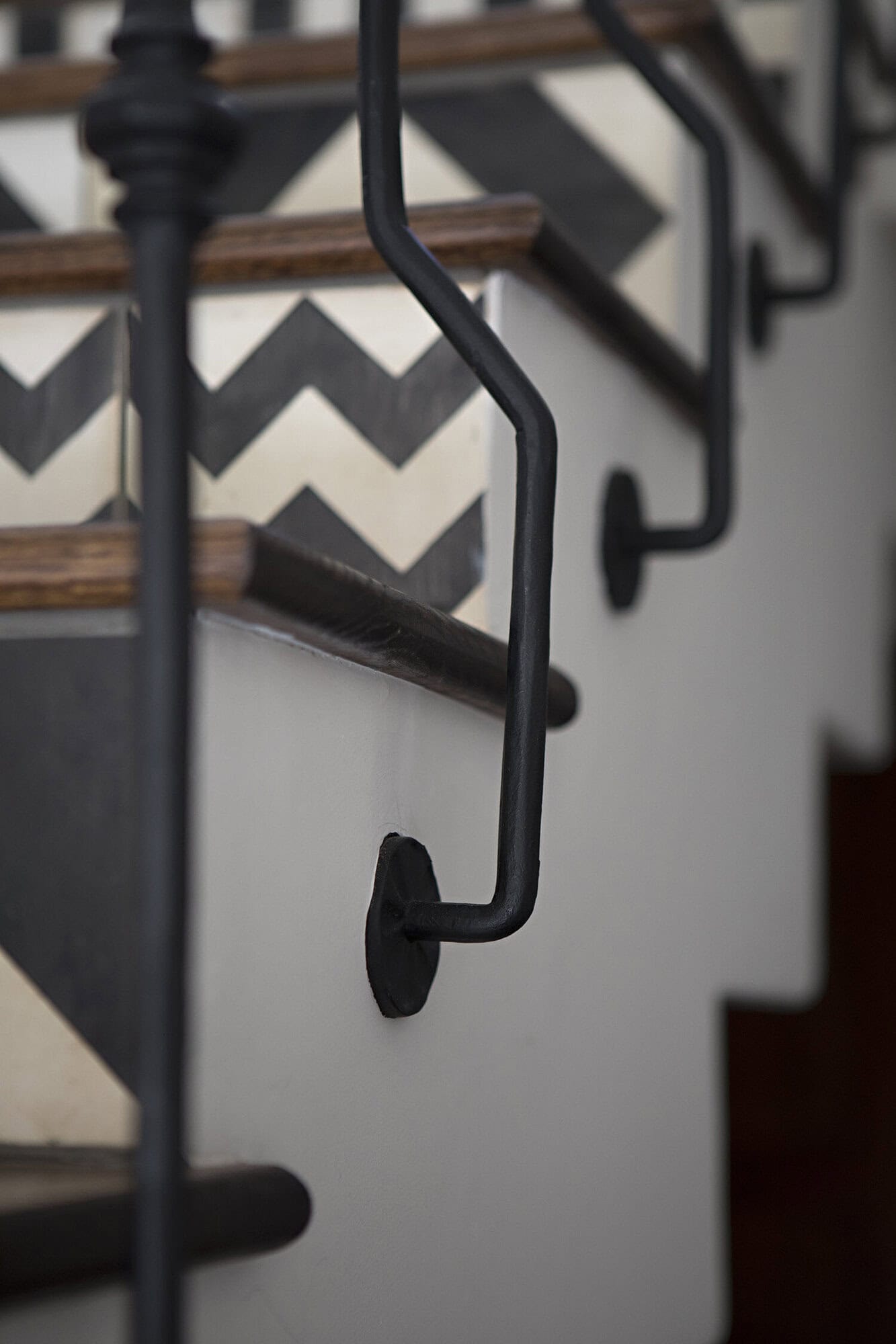 spanish colonial revival staircase detail